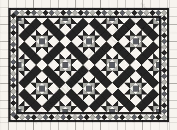 ESSENDON PATTERN | Tessellated Tiles | Period Tiles | Melbourne | Essendon | Sunbury | Macedon Ranges | Luscombe Tiles