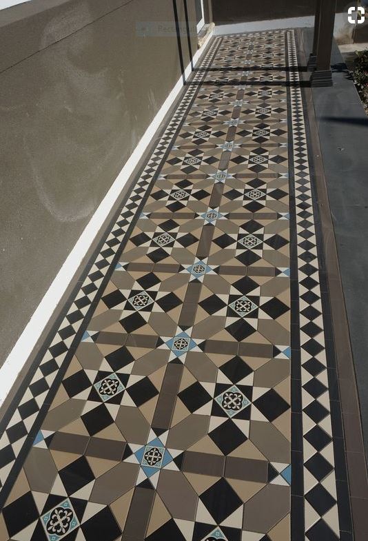 FITZROY PATTERN | Tessellated Tiles | Period Tiles | Melbourne | Essendon | Sunbury | Luscombe Tiles