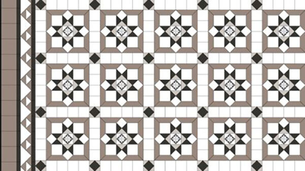 MELBOURNE PATTERN | Tessellated Tiles | Period Tiles | Melbourne | Essendon | Sunbury | Luscombe Tiles