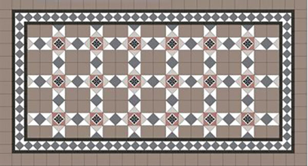 ASHFIELD PATTERN | Tessellated Tiles | Period Tiles | Melbourne | Essendon | Sunbury | Luscombe Tiles