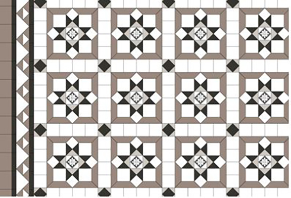 NEWPORT PATTERN | Tessellated Tiles | Period Tiles | Melbourne | Essendon | Sunbury | Luscombe Tiles