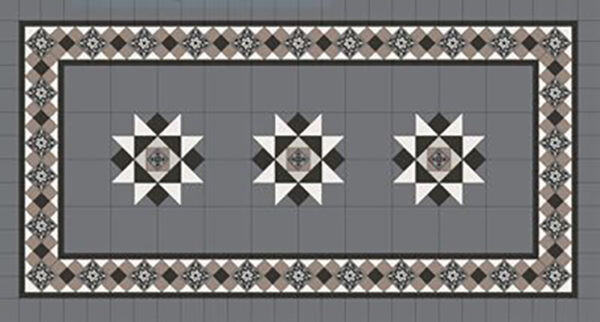 NEWTOWN PANEL | Tessellated Tiles | Period Tiles | Melbourne | Essendon | Sunbury | Luscombe Tiles