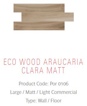 Eco Wood Arucaria | Floor Tiles | Melbourne | Essendon | Sunbury | Luscombe Tiles