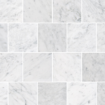 CARRARA MARBLE SQUARE (Italian) 100x100mm