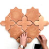 Mexican Terracotta Stars & Crosses | Essendon | Sunbury | Macedon Ranges | Melbourne | Luscombe Tiles