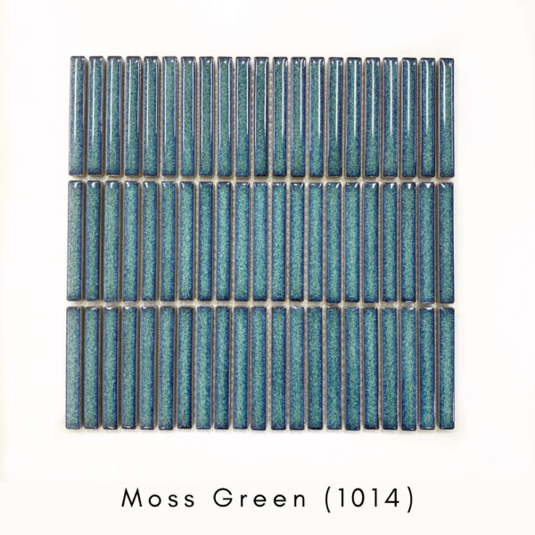 Finger Mosaic Tiles | Moss Green | Feature Tiles | Essendon | Sunbury | Luscombe Tiles