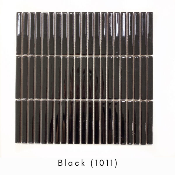 Finger Mosaic Tiles | Black | Feature Tiles | Essendon | Sunbury | Luscombe Tiles
