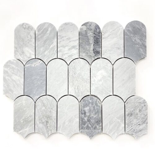 CASCADE CARRARA GREY Marble Mosaic