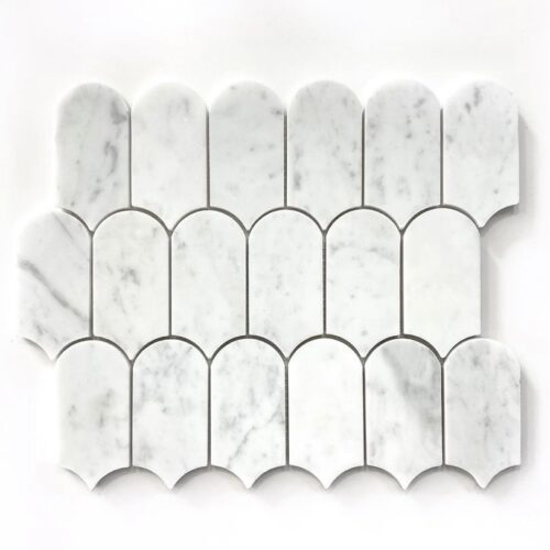 CASCADE BIANCO CARRARA Marble Mosaic