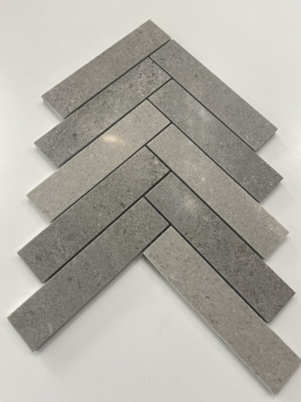 Artemis New Grey Herringbone Marble Mosaic | Marble | Mosaic | Feature tile | Bathroom | Splashback | Melbourne | Essendon | Sunbury | Luscombe Tiles