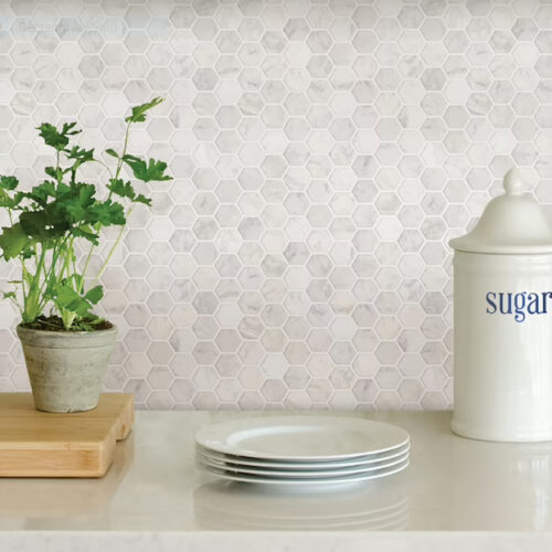 DECORATIVE STONE HEXAGONS (Spanish)