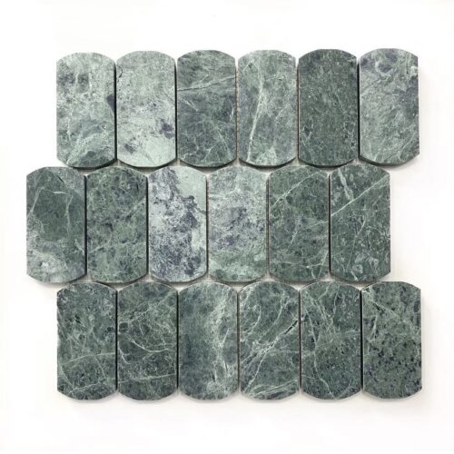 STONE ARC GREEN Marble Mosaic