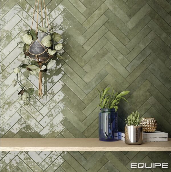 Tribeca Sage Green Subway Tiles | Feature Tile | Melbourne | Essendon | Macedon Ranges | Sunbury | Luscombe Tiles
