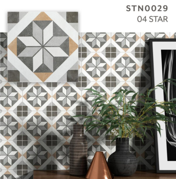 Chic STAR | Patterned Floor Tile | Melbourne | Essendon | Macedon Ranges | Sunbury | Luscombe Tiles