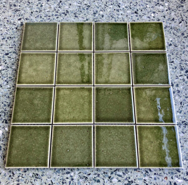 YOHAKU Green Square Mosaic | Feature Tile | Melbourne | Essendon | Macedon Ranges | Sunbury | Luscombe Tiles