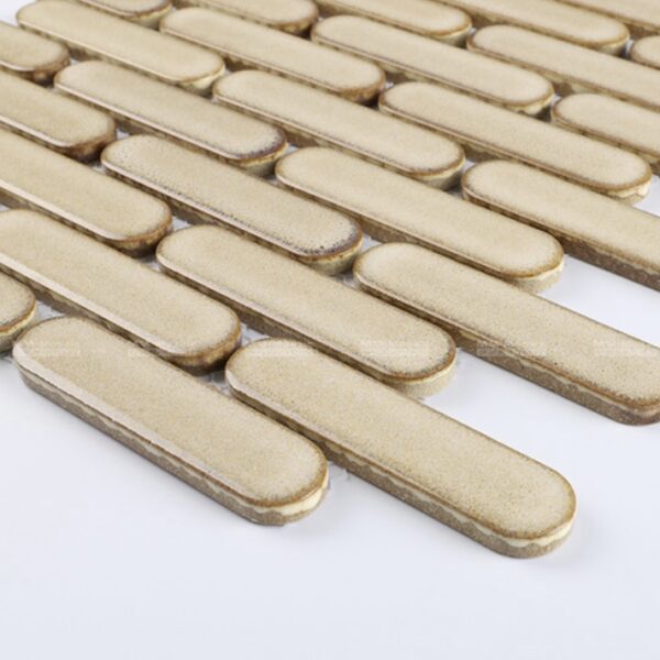 Bounty Oval Cream Mosaic | Kitchen Tile | Luscombe Tiles | Essendon & Sunbury