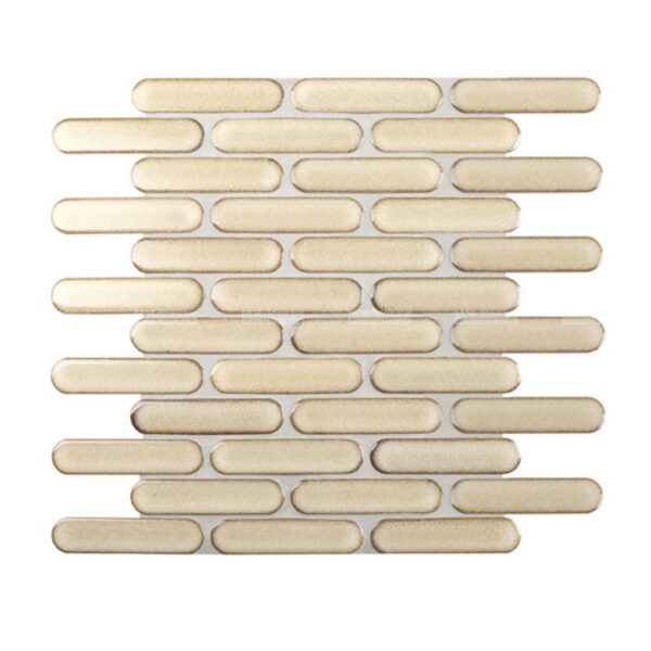 Bounty Oval Cream Mosaic | Kitchen Tile | Luscombe Tiles | Essendon & Sunbury