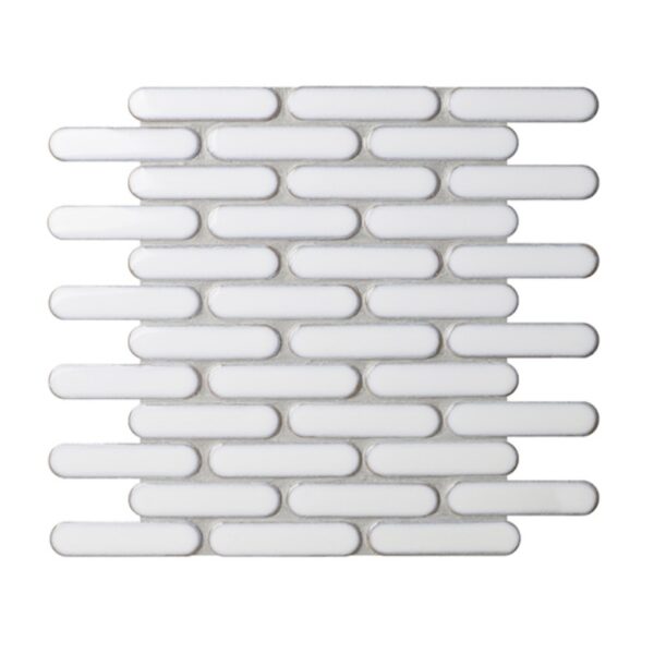 Bounty Oval White Mosaic | Kitchen Tile | Luscombe Tiles | Essendon & Sunbury