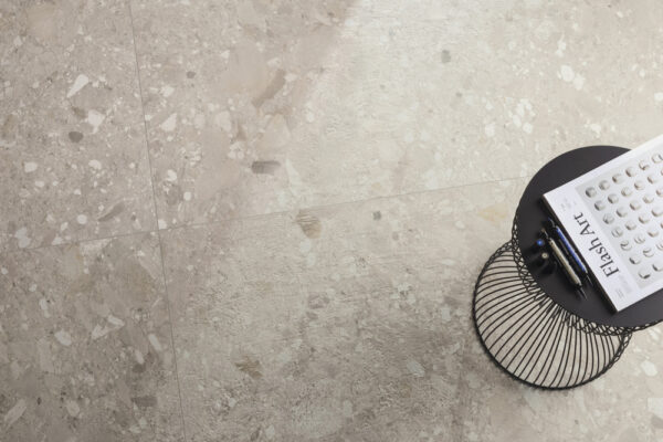 Ceppo Terrazzo Porcelain | Floor Tile | Ivory | Macedon Ranges | Melbourne | Luscombe Tiles