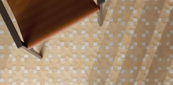 Kasbah Fawn | Patterned Floor Tile | Sunbury | Melbourne | Macedon Ranges | Luscombe Tiles