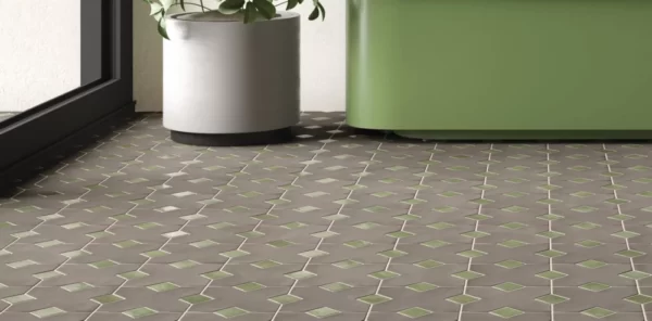 Kasbah Mud | Patterned Floor Tile | Sunbury | Melbourne | Macedon Ranges | Luscombe Tiles