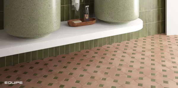 Kasbah Terracotta & Black | Patterned Floor Tile | Sunbury | Melbourne | Macedon Ranges | Luscombe Tiles