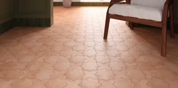 Kasbah-Terracotta-Star-Terracotta | Patterned Floor Tile | Sunbury | Melbourne | Macedon Ranges | Luscombe Tiles
