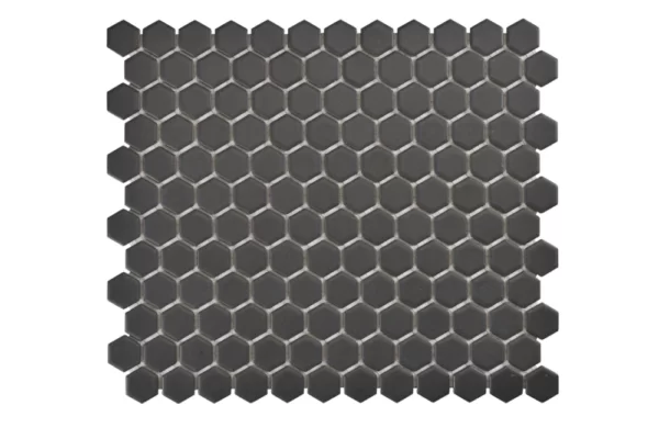 Regency Hexagon Mosaic | Floor Tile | Black | Melbourne | Sunbury | Macedon Ranges | Luscombe Tiles