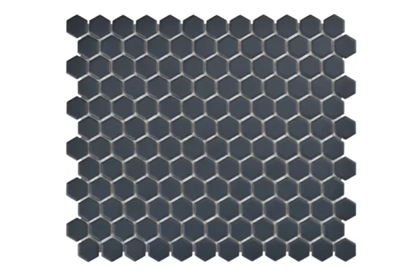 Regency Hexagon Mosaic | Floor Tile | Navy | Melbourne | Sunbury | Macedon Ranges | Luscombe Tiles