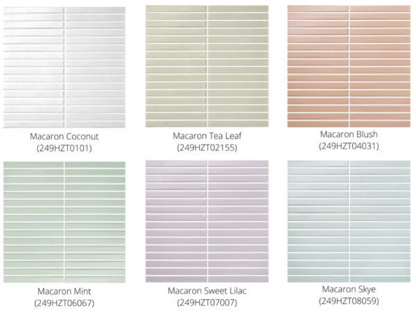 Macaron Finger Mosaics | Feature Tile | Melbourne | Sunbury | Macedon Ranges | Luscombe Tiles