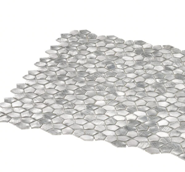 Graviton Steel | Silver | Gold Aluminium Mosaic | Bathroom | Kitchen | Melbourne | Macedon Ranges | Sunbury | Luscombe Tiles
