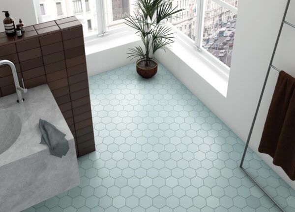 Kromatika Blue Hexagon Tile | Feature Tile | Melbourne | Sunbury | Macedon Ranges | Luscombe Tiles
