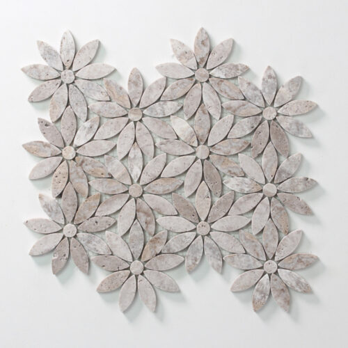 DAISY | PETAL LIMESTONE Marble Mosaic