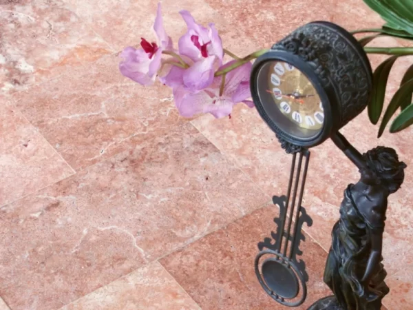 Flamingo Pink Travertine | Melbourne | Sunbury | Macedon Ranges | Luscombe Tiles