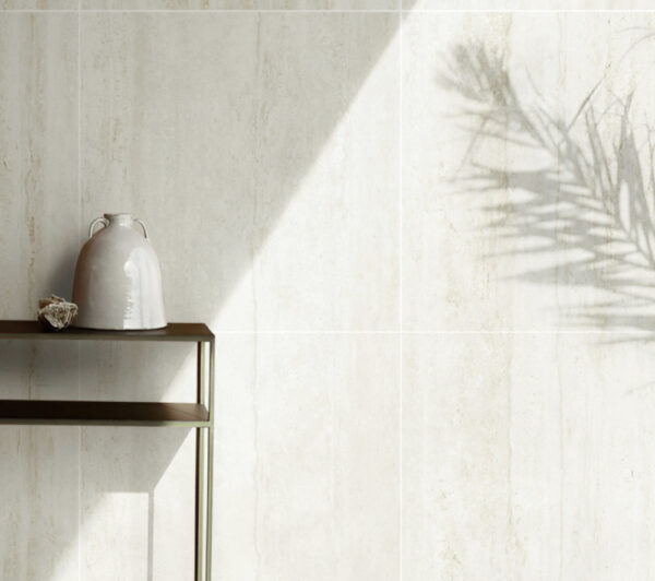 Travertine Porcelain Bianco Floor Tile | Melbourne | Sunbury | Macedon Ranges | Luscombe Tiles