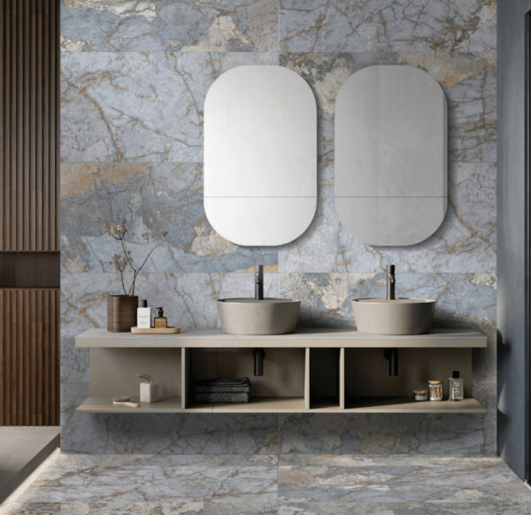 Meteorite Ocean Italian Floor Tile | Porcelian Tile | Melbourne | Sunbury | Macedon Ranges | Luscombe Tiles