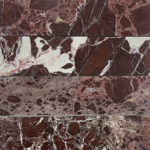 MORITZ MAROON LONG HONED Marble Subway