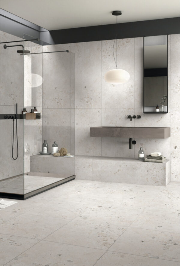 Vera Light Terrazzo | Porcelain Tile | Sunbury | Melbourne | Macedon Ranges | Luscombe Tiles