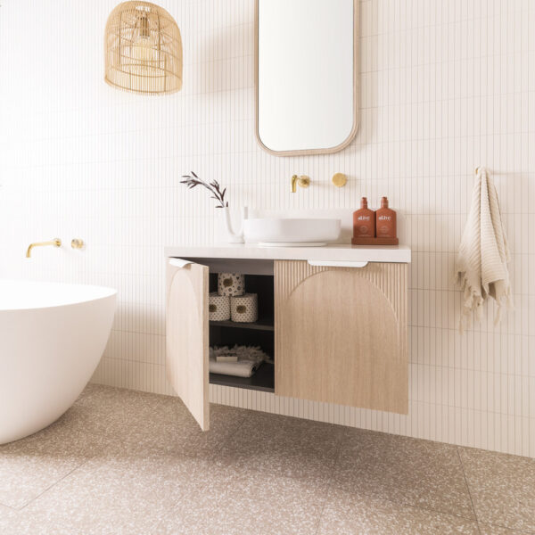 Archie All-Door 900_Coast Oak Vanity | Melbourne | Sunbury | Macedon Ranges | Luscombe Tiles