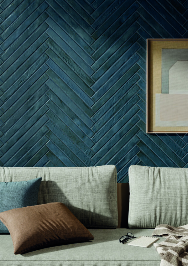 Graffiti Blue | Floor & Wall Subway Tile | Melbourne | Sunbury | Macedon Ranges | Luscombe Tiles