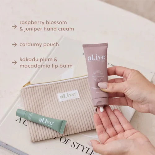al.ive – A Moment in Bloom – Hand & Lip Gift Set  – ON SALE $ 31.00