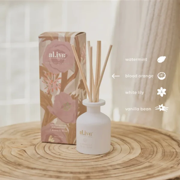 Al.ive | A Moment in Bloom | Mini Diffuser | Melbourne | Sunbury | Macedon Ranges | Luscombe Tiles