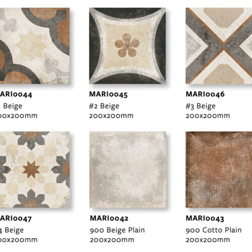 MAIOLICHE CEMENTINE BEIGE SERIES