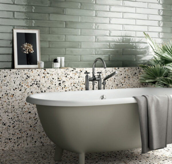Fragment Micro Terrazzo Look Porcelain Tile | Floor & Wall | Sunbury | Melbourne | Macedon Ranges | Luscombe Tiles