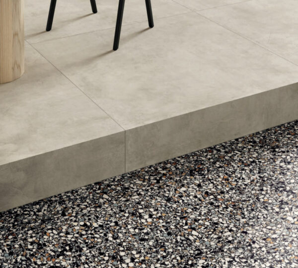 Fragment Micro Terrazzo Look Porcelain Tile | Floor & Wall | Sunbury | Melbourne | Macedon Ranges | Luscombe Tiles