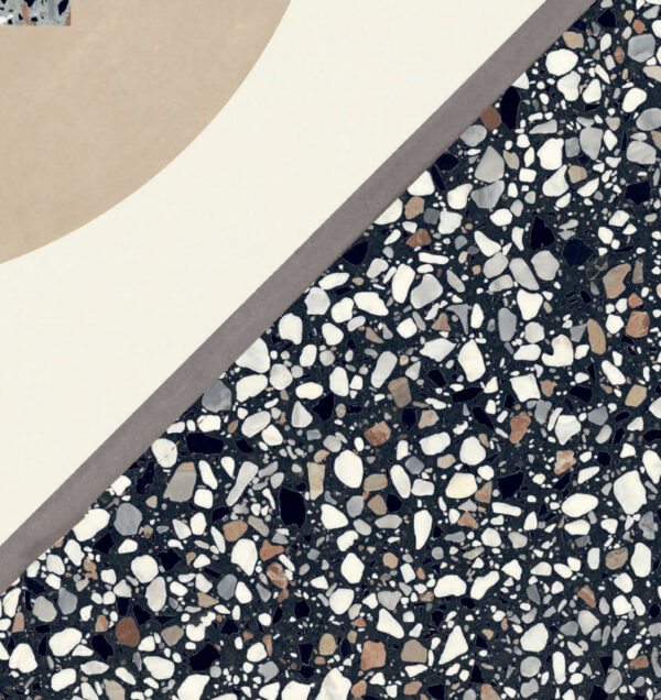 Fragment Micro Terrazzo Look Porcelain Tile | Floor & Wall | Sunbury | Melbourne | Macedon Ranges | Luscombe Tiles