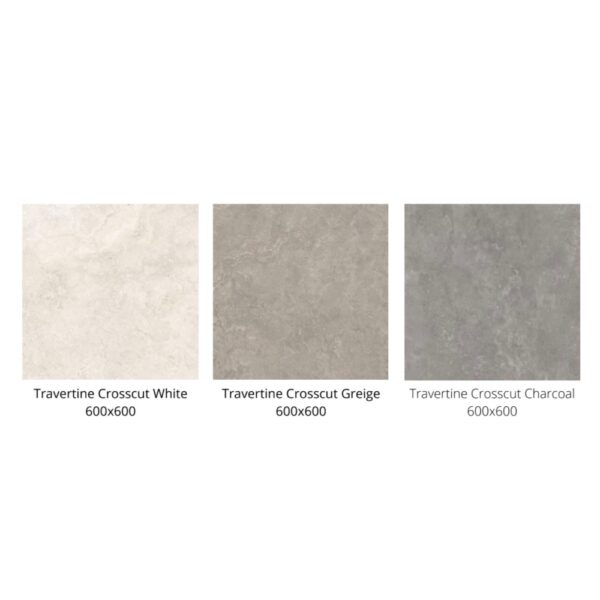 Travertine Crosscut | Porcelain Floor Tile | Melbourne | Sunbury | Macedon Ranges | Luscombe Tiles
