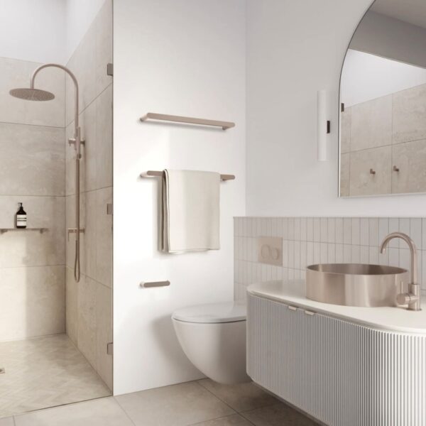 Lavello Champagne Round Steel Basin | Melbourne | Sunbury | Macedon Ranges | Luscombe Tiles
