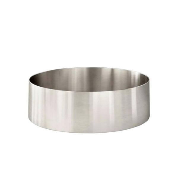 Lavello Brushed Nickel Round Steel Basin | Melbourne | Sunbury | Macedon Ranges | Luscombe Tiles
