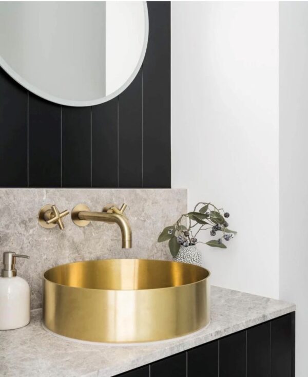 Lavello Tiger Bronze Round Steel Basin | Melbourne | Sunbury | Macedon Ranges | Luscombe Tiles